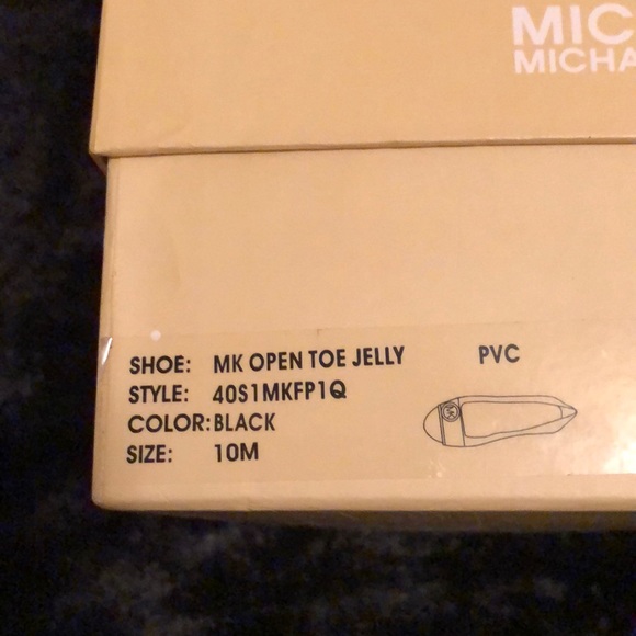 Michael Kors Logo Open Toe Jelly Flat - Picture 7 of 7